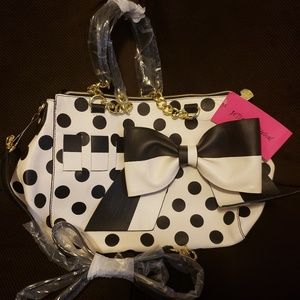 Betsey Johnson Gift Me Baby Satchel
